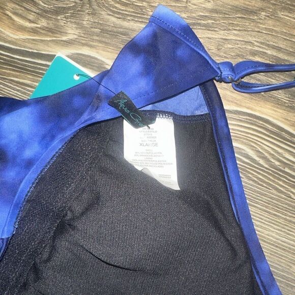 Women's UPF 50 Twist-Front Over the Shoulder One Piece Swimsuit. XL. NWT. 1 - Picture 5 of 6